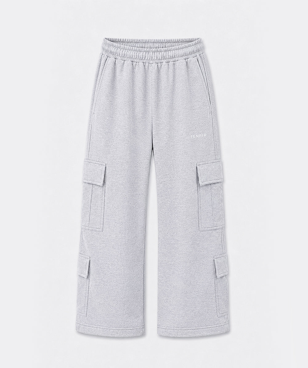 365 Pocket Cargo Jogger Gris Snow - jogger cargo tiro alto Fenrir