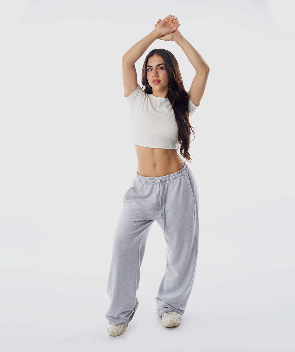 365 Baby Crop Tee Beige Vainilla - outfit deportivo mujer Fenrir