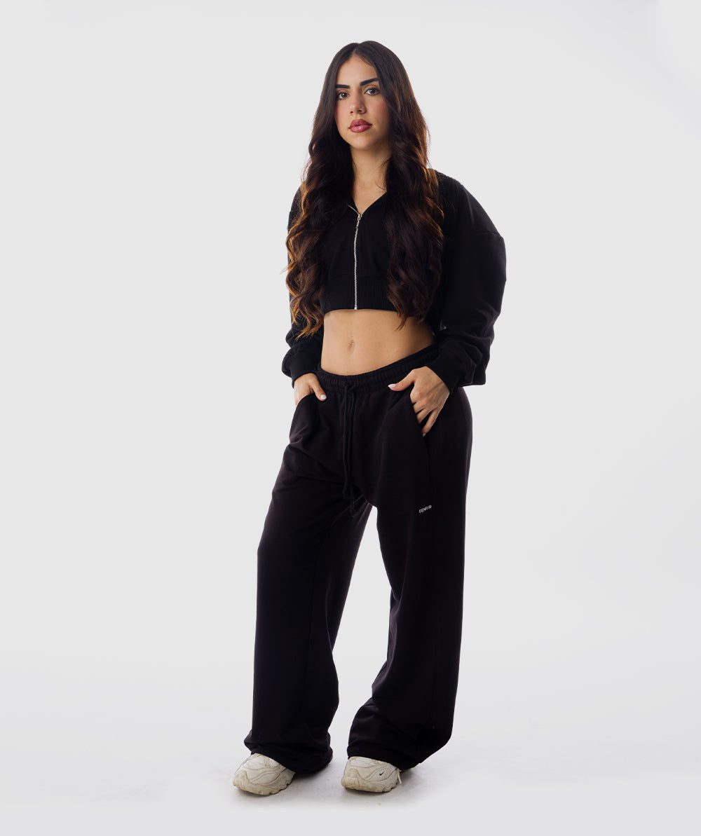 365 Slay Zip Hoodie Negro - casaca con capucha mujer Fenrir
