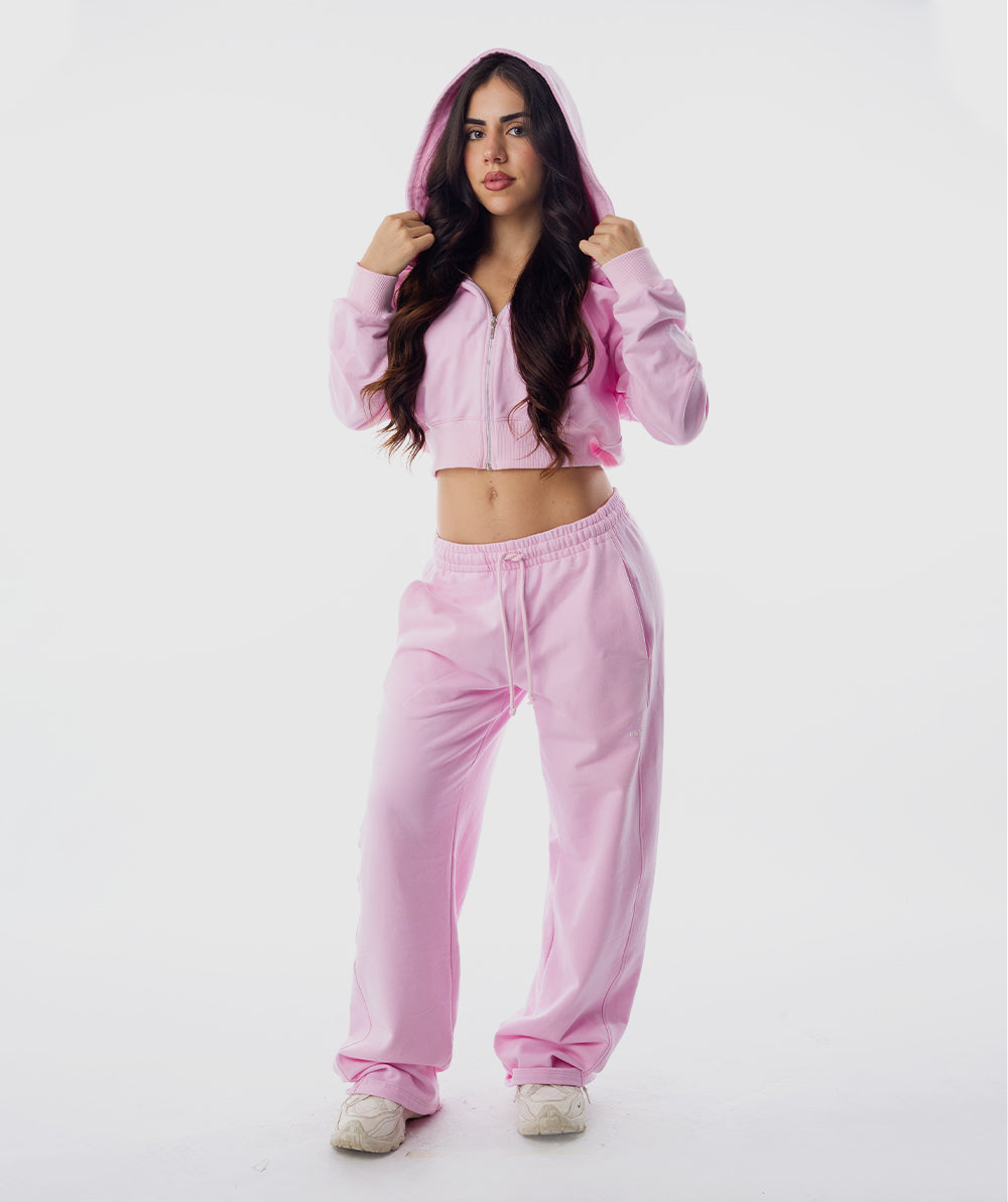 365 Comfy Slay Zip Hoodie Rosa Blush - casaca con capucha mujer Fenrir
