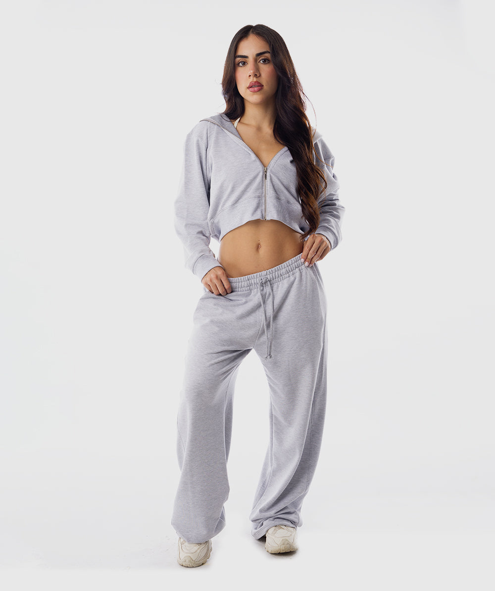 365 Cut Jogger Gris Snow - outfit deportivo mujer Fenrir