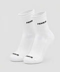 Medias deportivas Fenrir blancas - medias semi altas para gym mujer