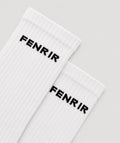 Medias deportivas Fenrir blancas - crew socks deportivas mujer