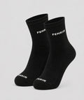Medias deportivas Fenrir negras - medias semi altas para gym mujer