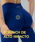Amplify Seamless Leggings Azul Royal - legging deportivo mujer Fenrir (vista 2)