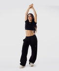 365 Baby Crop Tee Negro - outfit deportivo mujer Fenrir