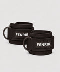 Tobilleras para polea Fenrir marrones - par de ankle straps para gym