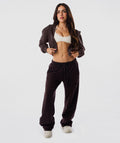 365 Slay Zip Hoodie Marrón Espresso - casaca con capucha mujer Fenrir