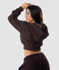 365 Slay Zip Hoodie Marrón Espresso - vista posterior casaca mujer Fenrir