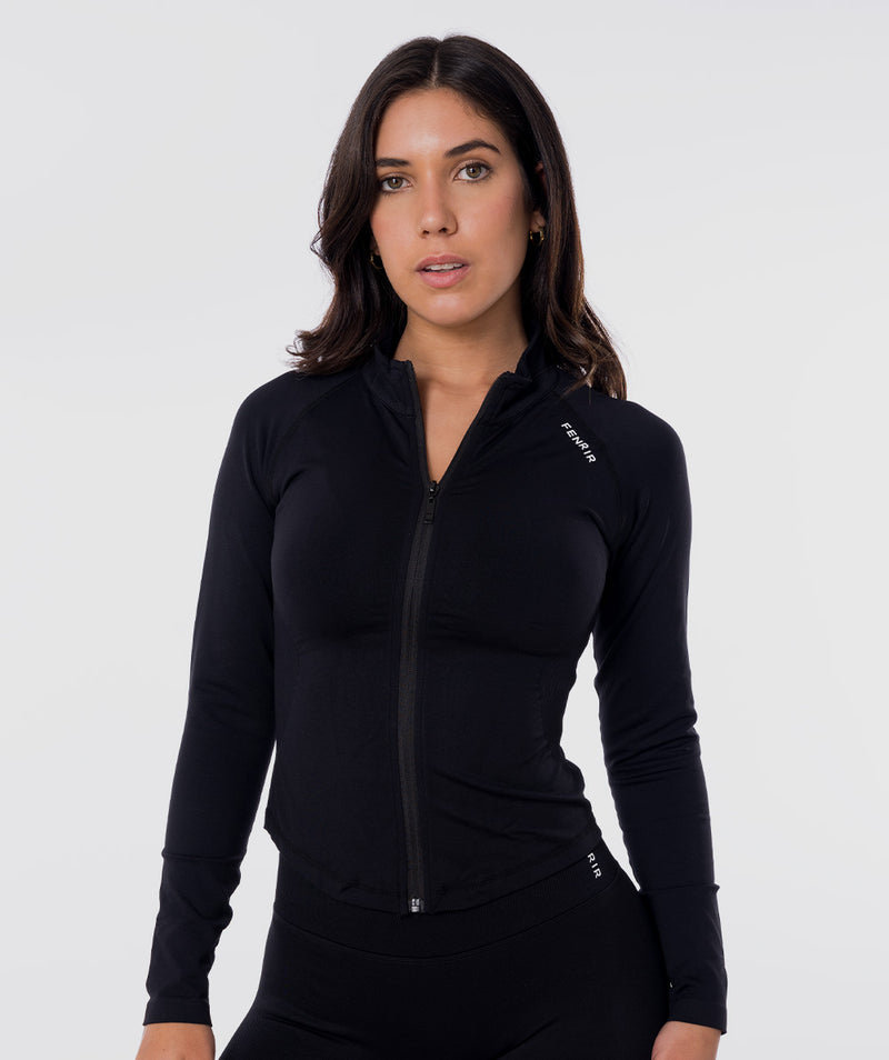 Casaca Dynamic Negro - casaca deportiva mujer Fenrir