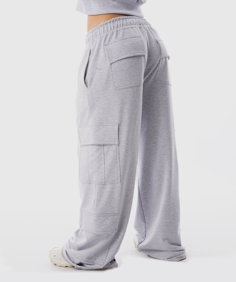 365 Pocket Cargo Jogger Gris Snow - vista posterior cargo mujer Fenrir