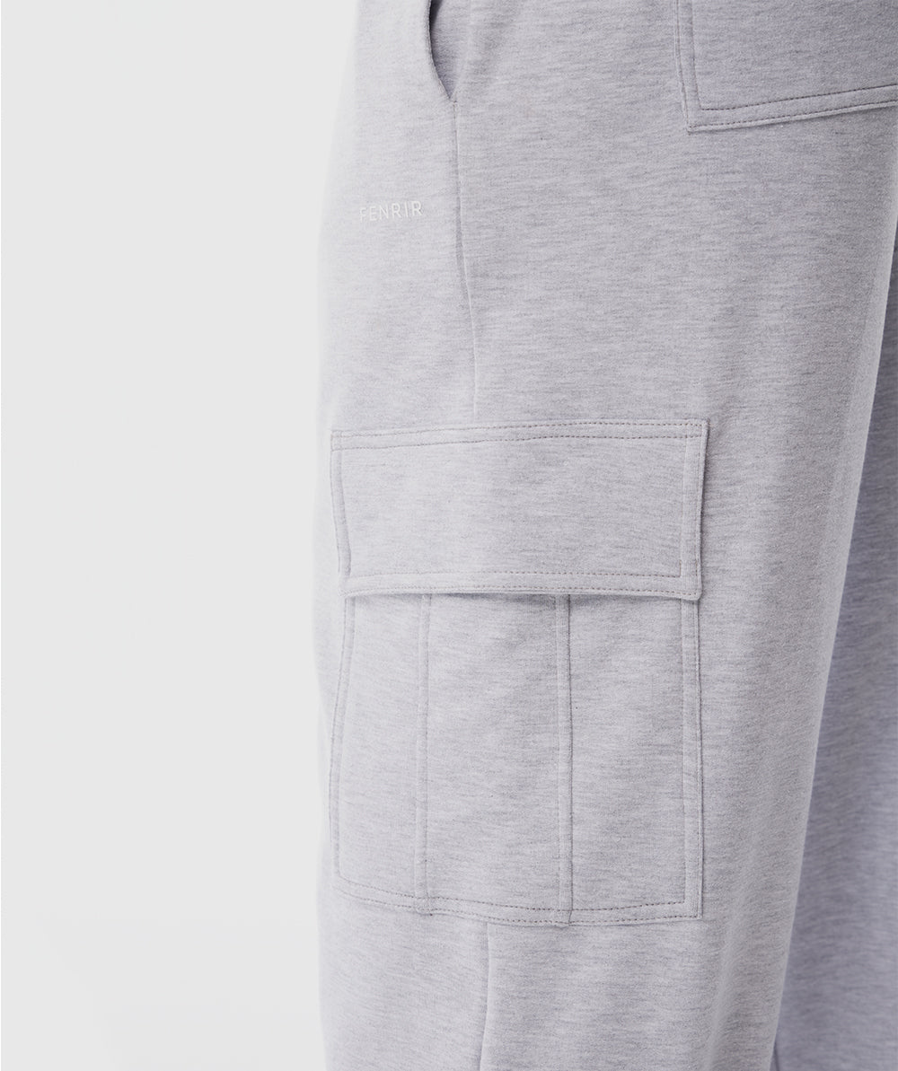365 Pocket Cargo Jogger Gris Snow - detalle de bolsillos cargo Fenrir