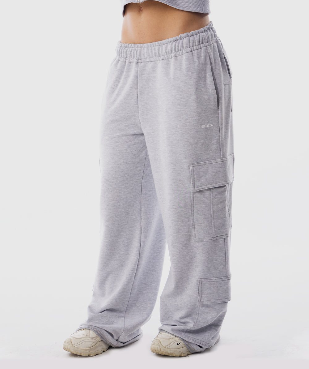 365 Pocket Cargo Jogger Gris Snow - vista frontal cargo mujer Fenrir