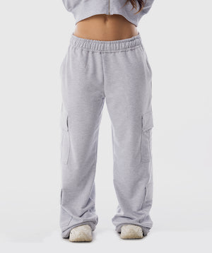 365 Pocket Cargo Jogger Gris Snow - jogger cargo mujer Fenrir