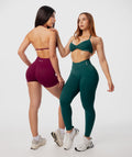 Amplify Seamless Leggings Verde Esmeralda - legging deportivo mujer Fenrir (vista 4)
