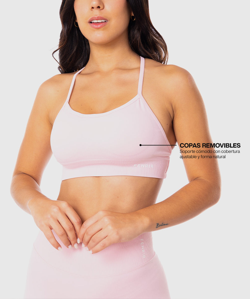 Strappy Bra Rosa