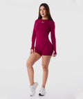 Compress Top Manga Larga Rojo Ruby 1