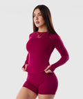 Compress Top Manga Larga Rojo Ruby 2