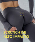 Scrunch de alto impacto - Amplify Flared Pants Gris Moonlight