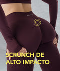 Scrunch de alto impacto - Amplify Flared Pants Marron Brownie