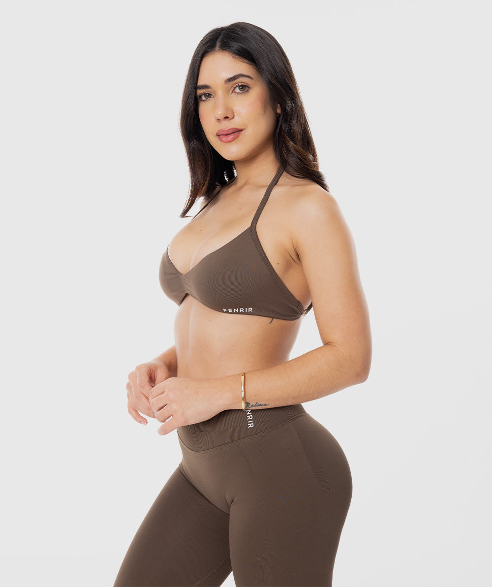 Conjunto Amplify Mocha | Short + Bra