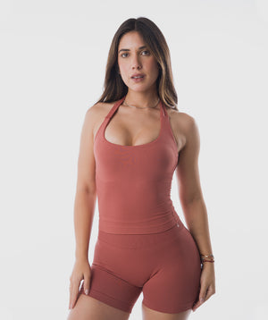 Core Tank Top Naranja Pumpkin - top deportivo mujer Fenrir