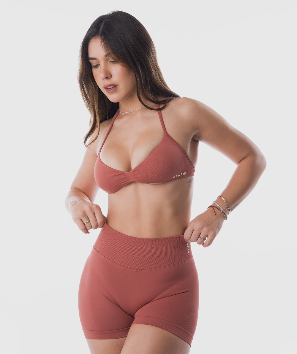 Scrunchie Bra Naranja Pumpkin - bra deportivo mujer Fenrir