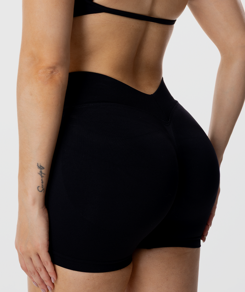 Pump Seamless Shorts Negro - short deportivo mujer Fenrir
