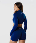 Casaca Zippy Crop Amplify Azul Royal 4