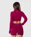 Casaca Zippy Crop Amplify Rojo Ruby 4